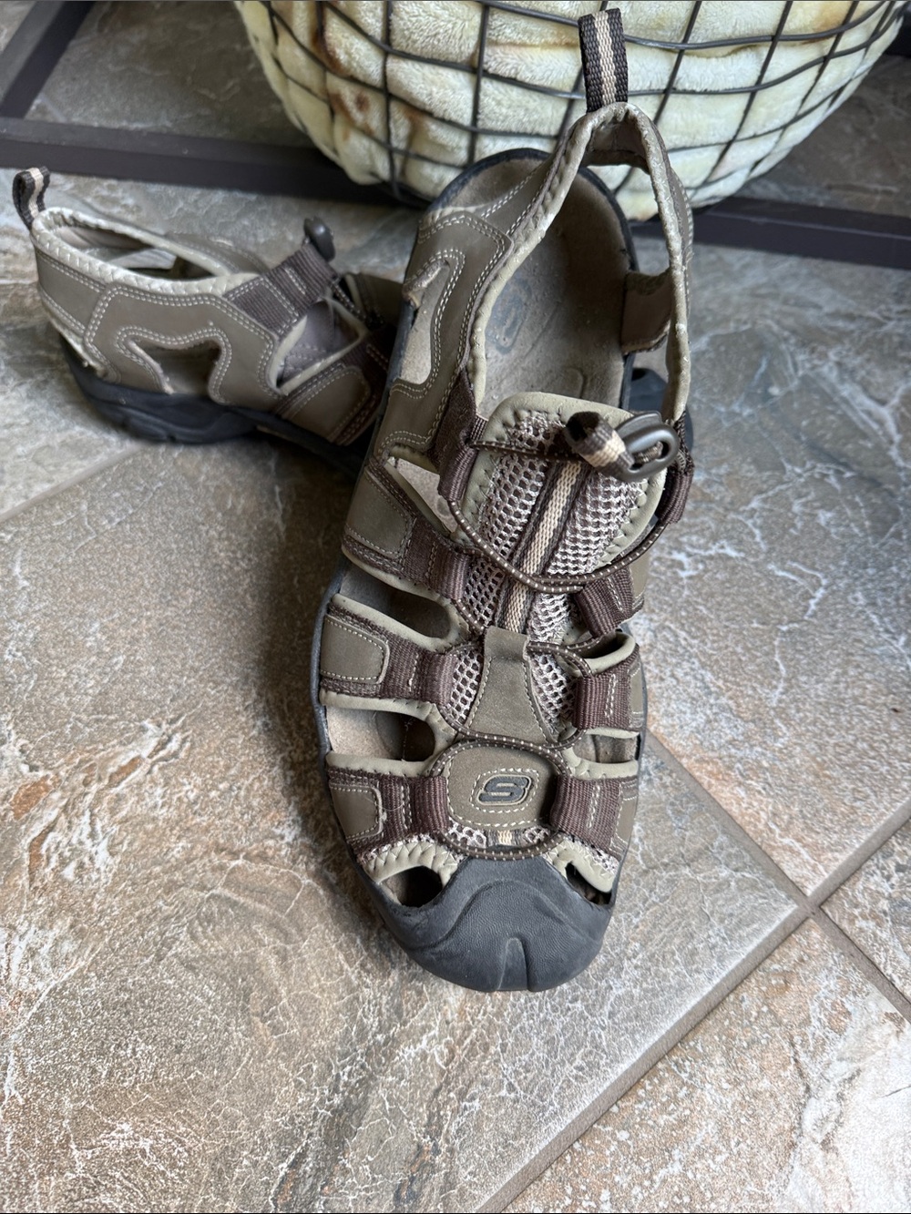 Skechers Brown and Dark Brown Outdoor Sport Sandals